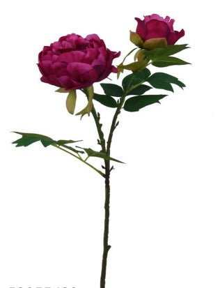 Artificial Flower - Two Head Peony -Five Colours
