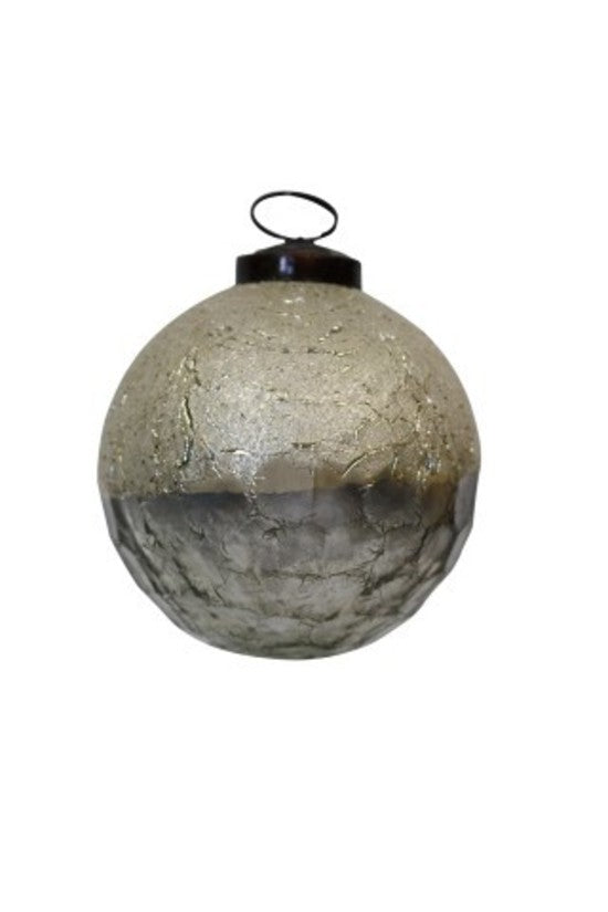 Christmas - Glass Bauble Champagne 10cm
