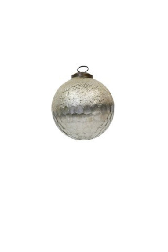 Christmas - Glass Bauble Champagne 7cm