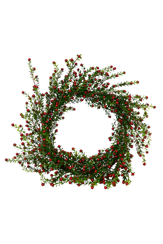 Boxwood Berry Wreath Red