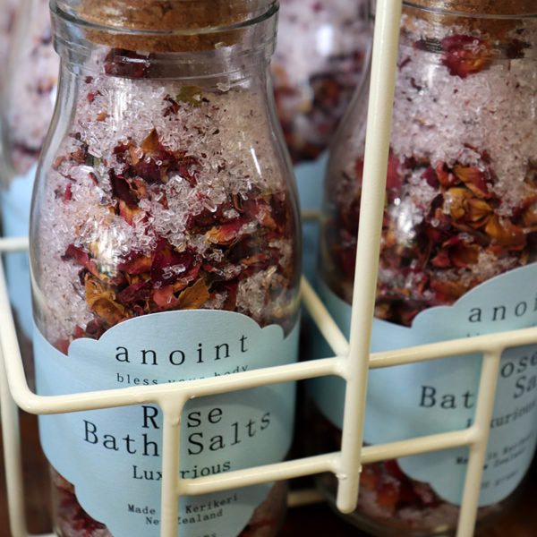 Anoint - Rose Bath Salts Bottle
