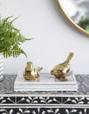 Bird Statue Gold Pair