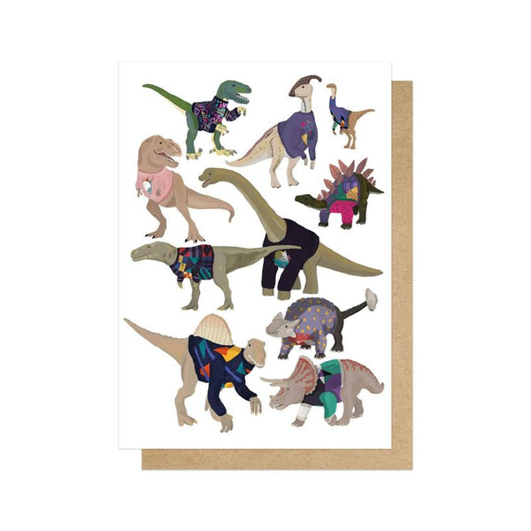 Card - Dinosaurs wearing Jerseys