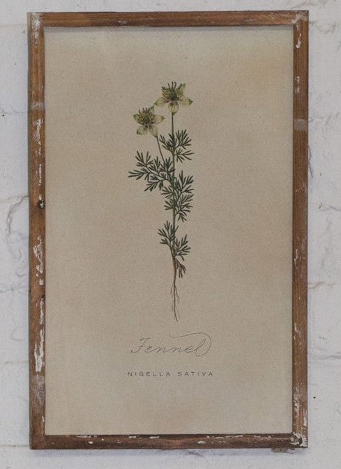 Print - Rustic Framed Fennel