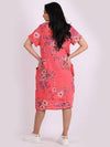 Fleur Classic Linen Dress - Coral