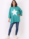 Sweater - Zola Star Teal