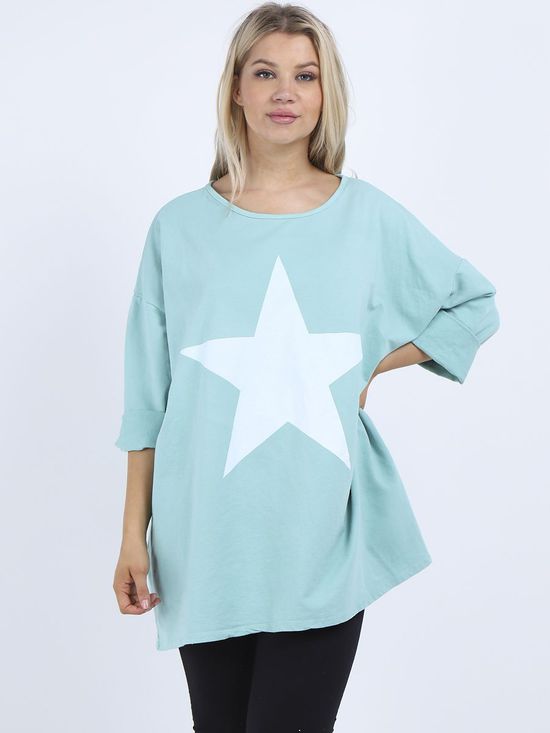 Sweater - Zola Star Mint
