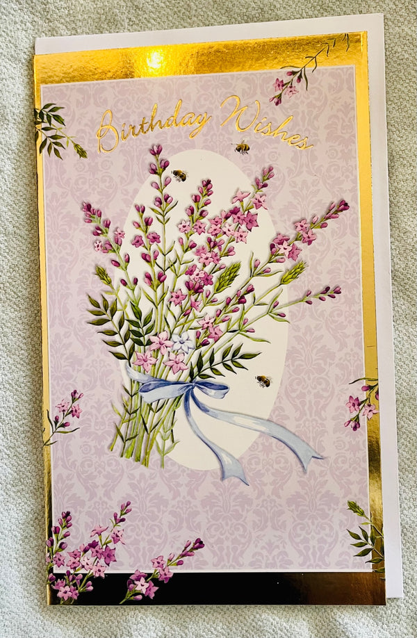 Card - Birthday Wishes - Lavender
