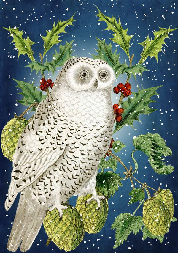 Christmas - Card - Owl Holly