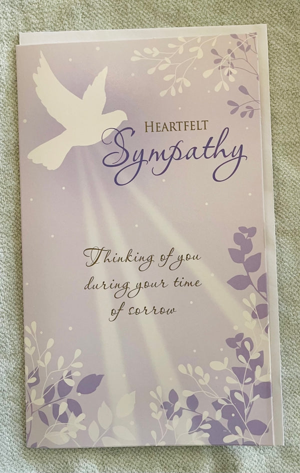 Card - Sympathy - Purple Dove