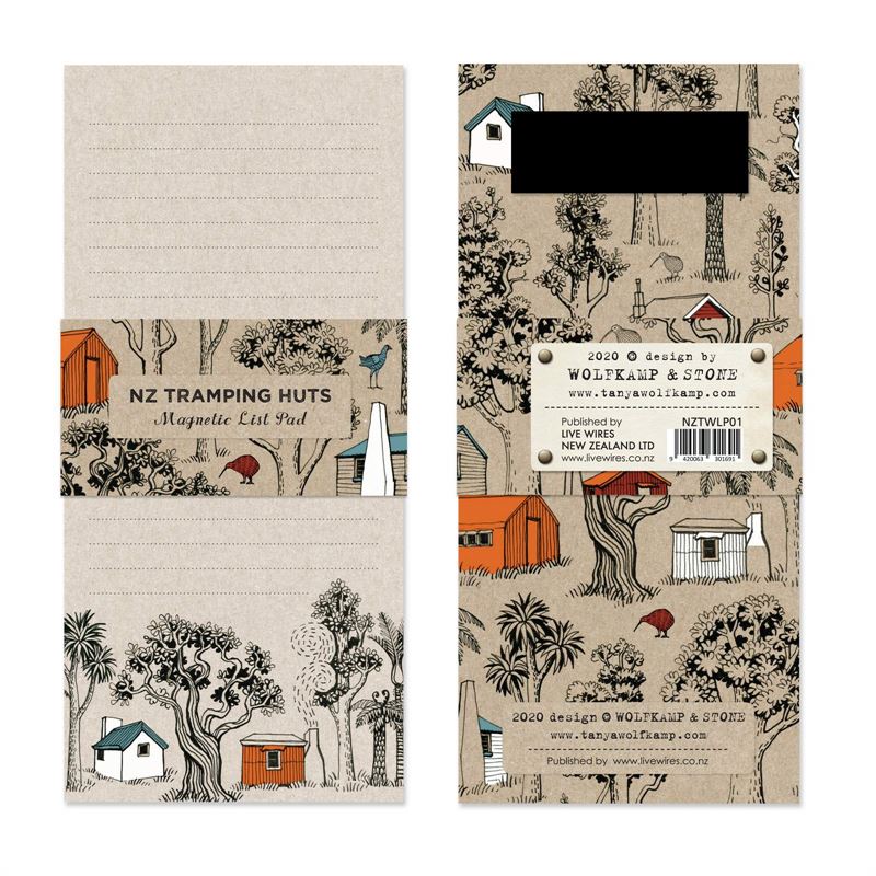Magnetic Note Pad - NZ Tramping Huts
